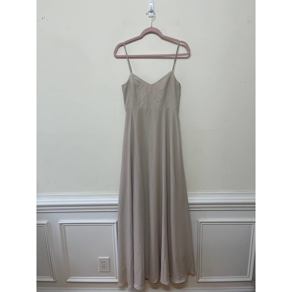 Show Me Your Mumu Faith Maxi Slip Dress in Show Me The Ring Crisp Small Lined - Picture 3 of 6